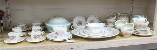 A collection of Susie Cooper 1940's and late tea and dinnerwares